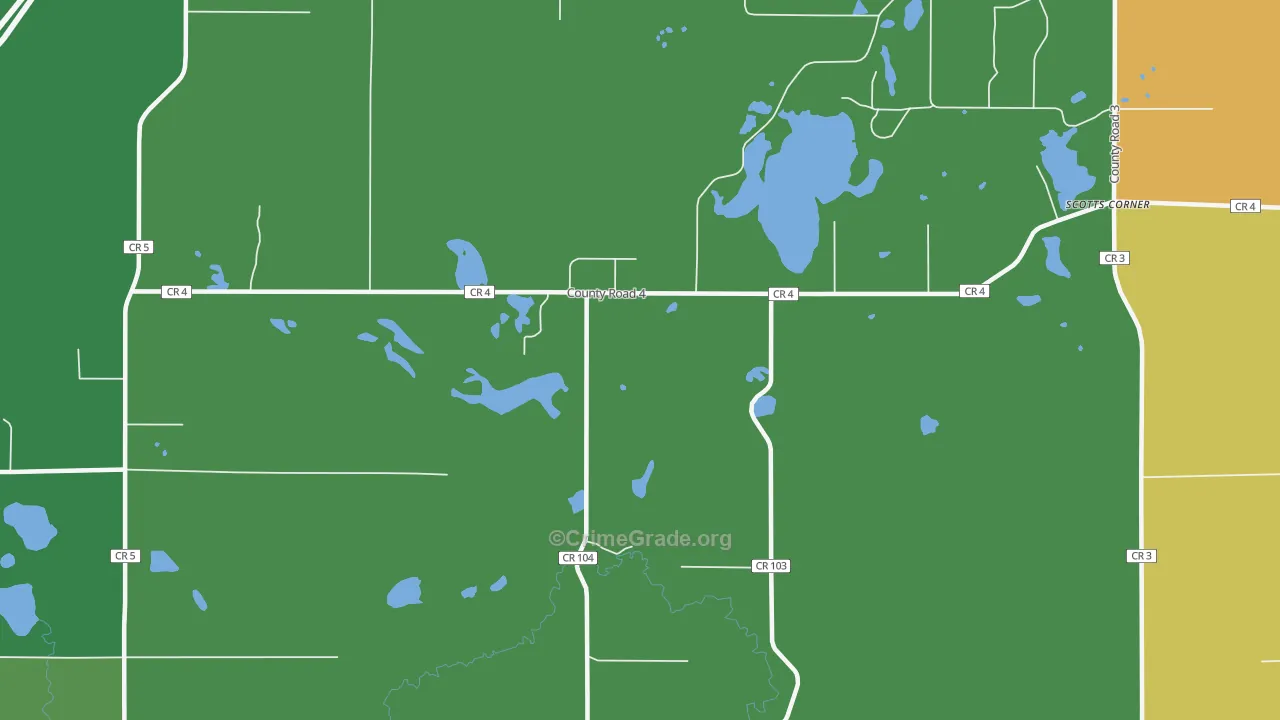 Blackhoof, MN Map of Vandalism Rates