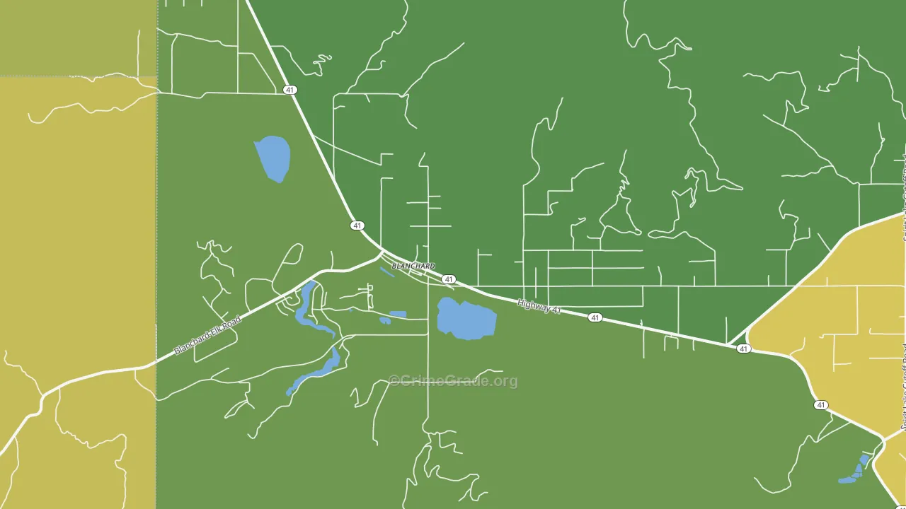 Blanchard, ID Map of Vandalism Rates