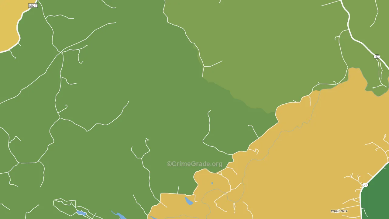 Bliss, MO Map of Vandalism Rates