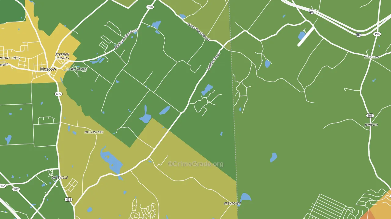 Bloomington, PA Map of Vandalism Rates