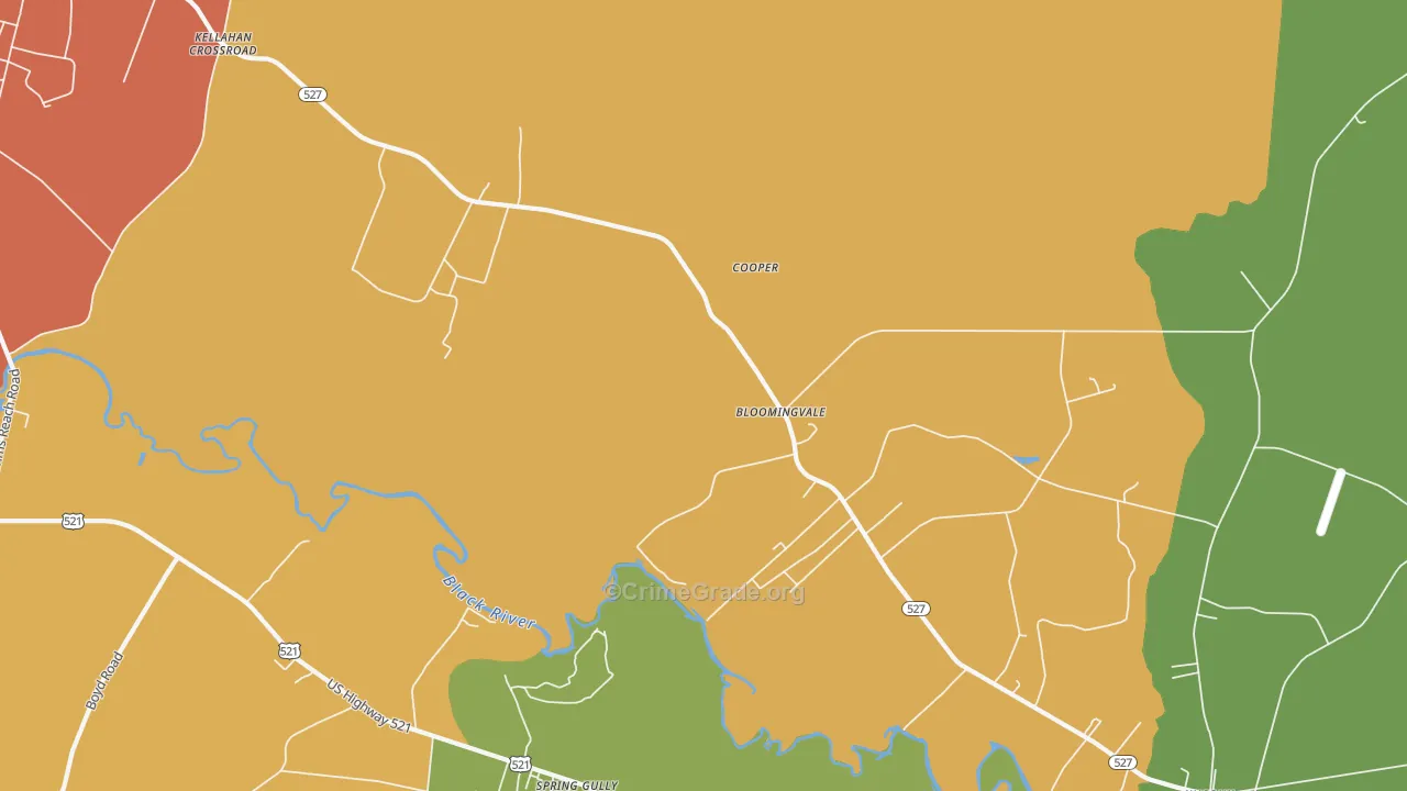 Bloomingvale, SC Map of Vandalism Rates