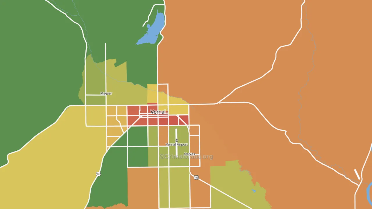 Bonanza, UT Map of Vandalism Rates