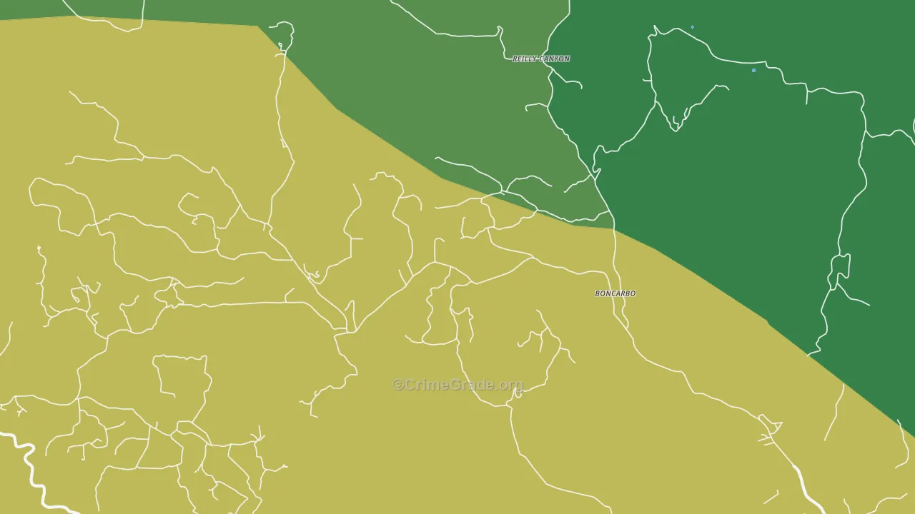 Boncarbo, CO Map of Vandalism Rates