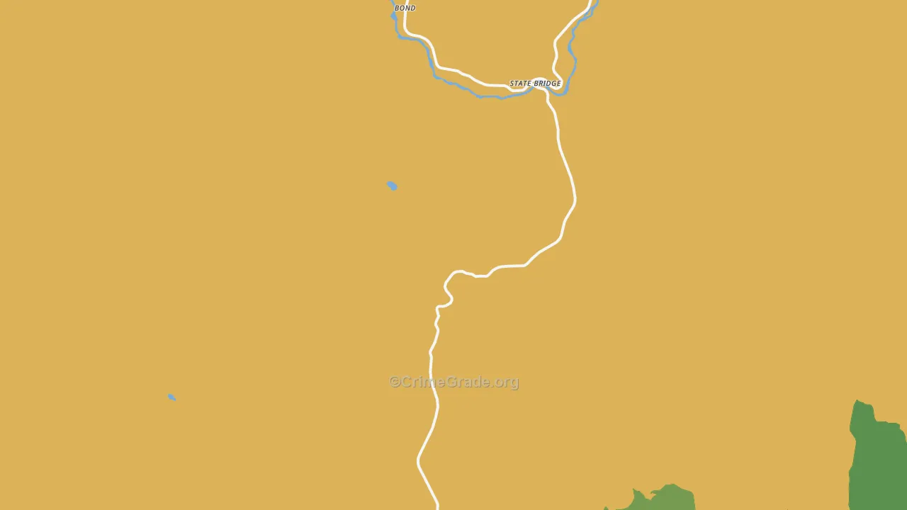 Bond, CO Map of Vandalism Rates