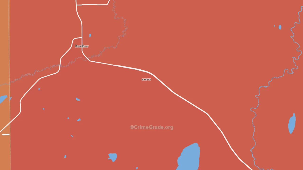 Bosler, WY Map of Vandalism Rates