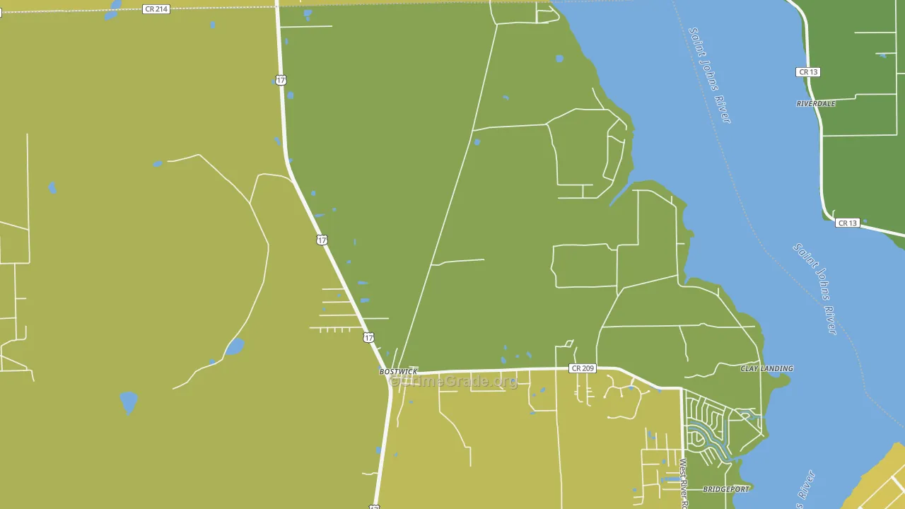 Bostwick, FL Map of Vandalism Rates