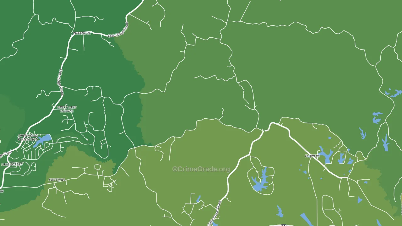 Bovina, MS Map of Vandalism Rates