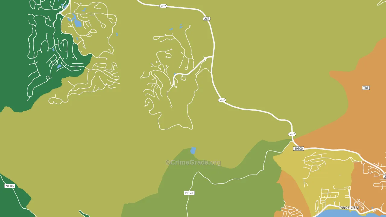 Bowman, CA Map of Vandalism Rates