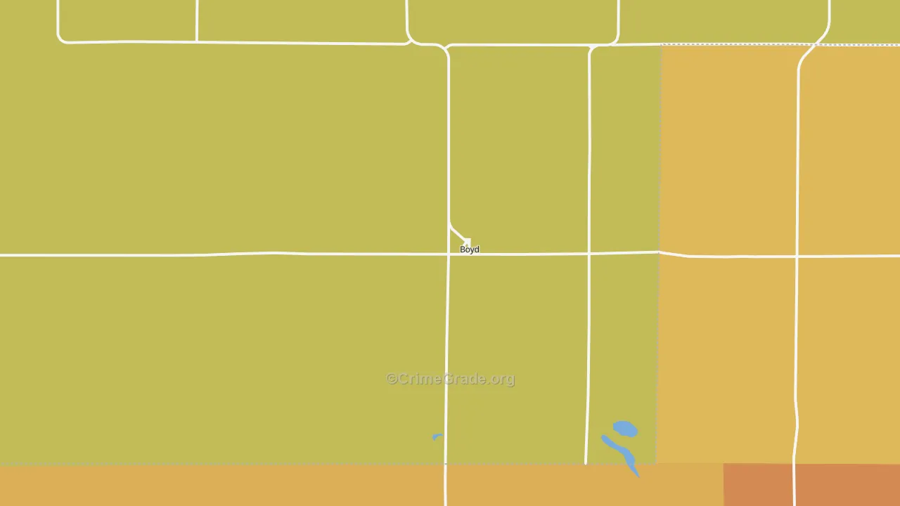 Boyd, MN Map of Vandalism Rates
