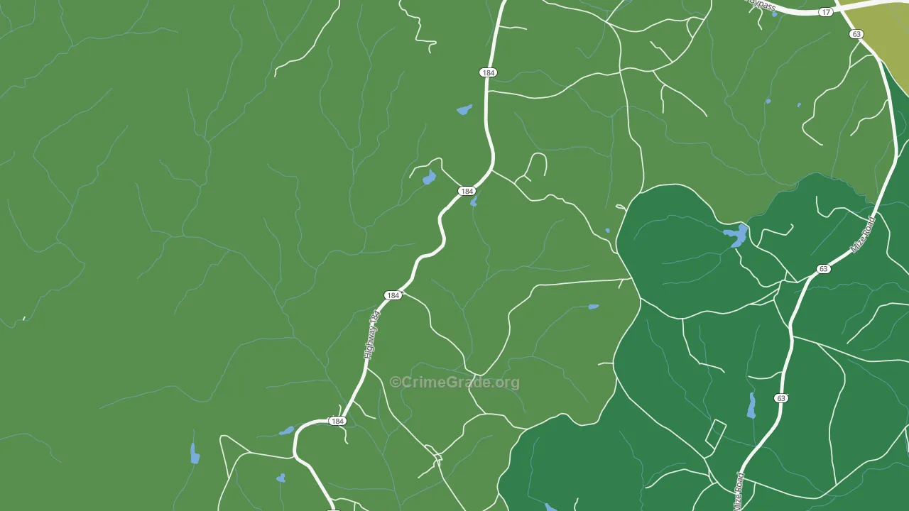 Boydville, GA Map of Vandalism Rates