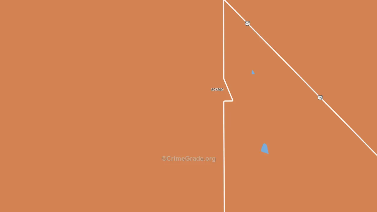 Boyero, CO Map of Vandalism Rates