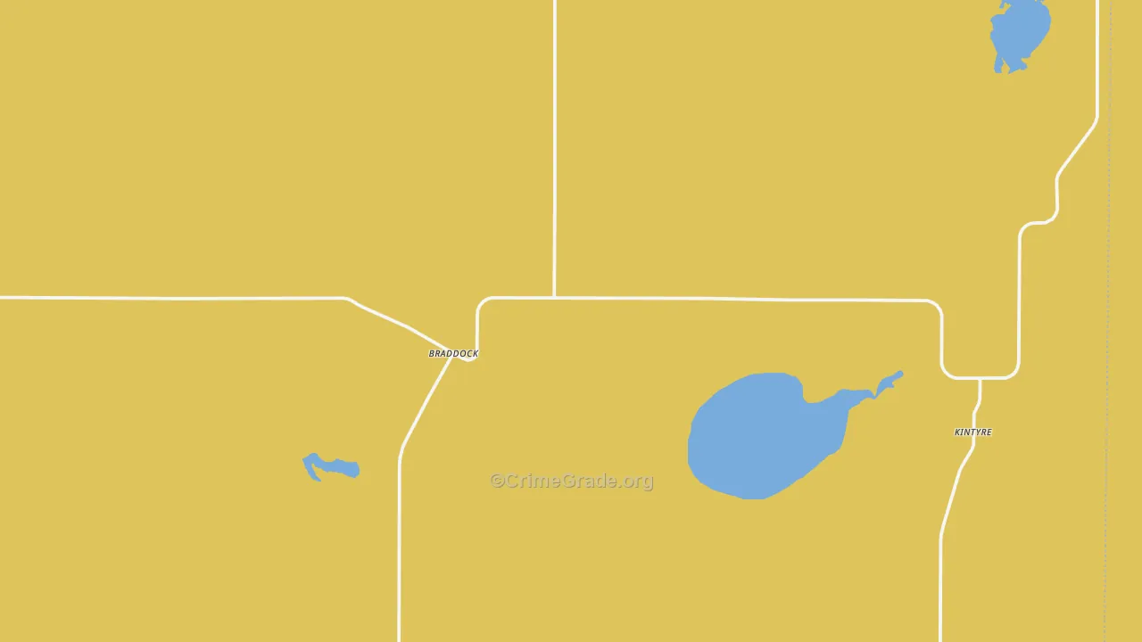 Braddock, ND Map of Vandalism Rates
