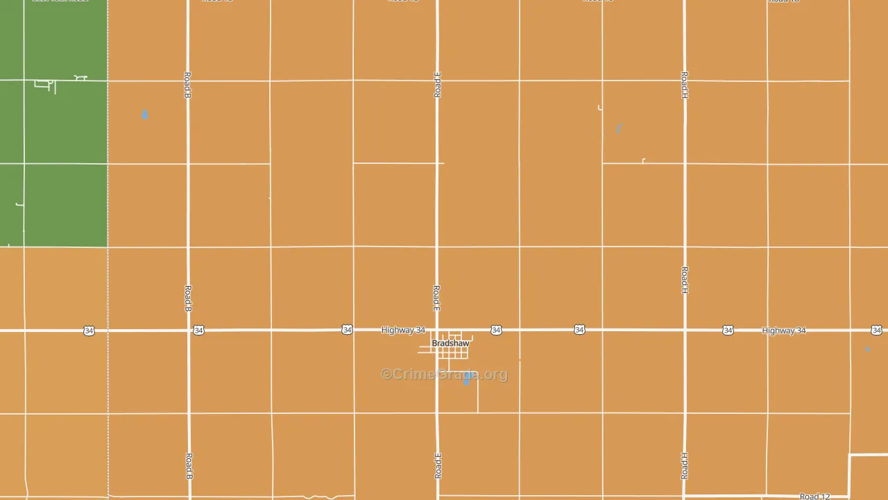 Bradshaw, NE Map of Vandalism Rates