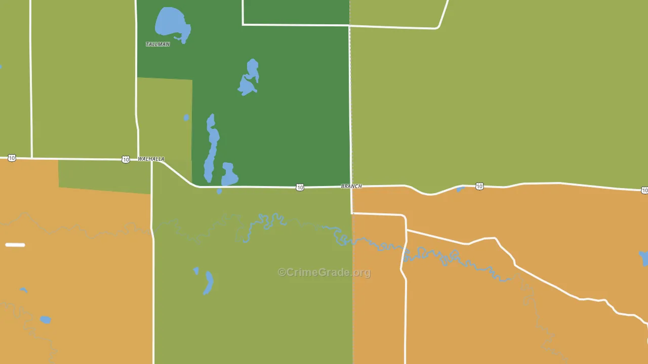 Branch, MI Map of Vandalism Rates