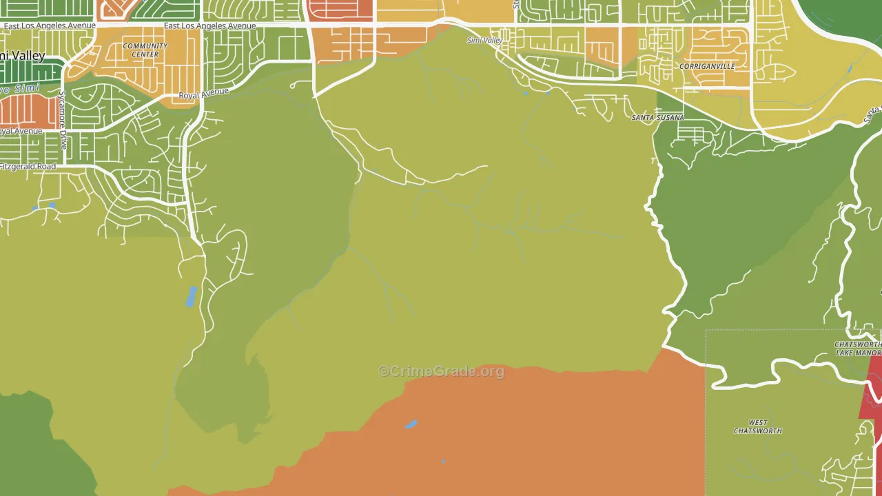 Brandeis, CA Map of Vandalism Rates