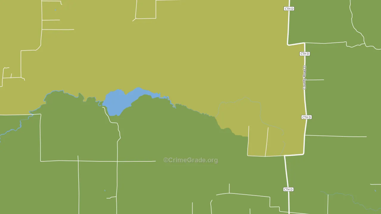 Brantwood, WI Map of Vandalism Rates