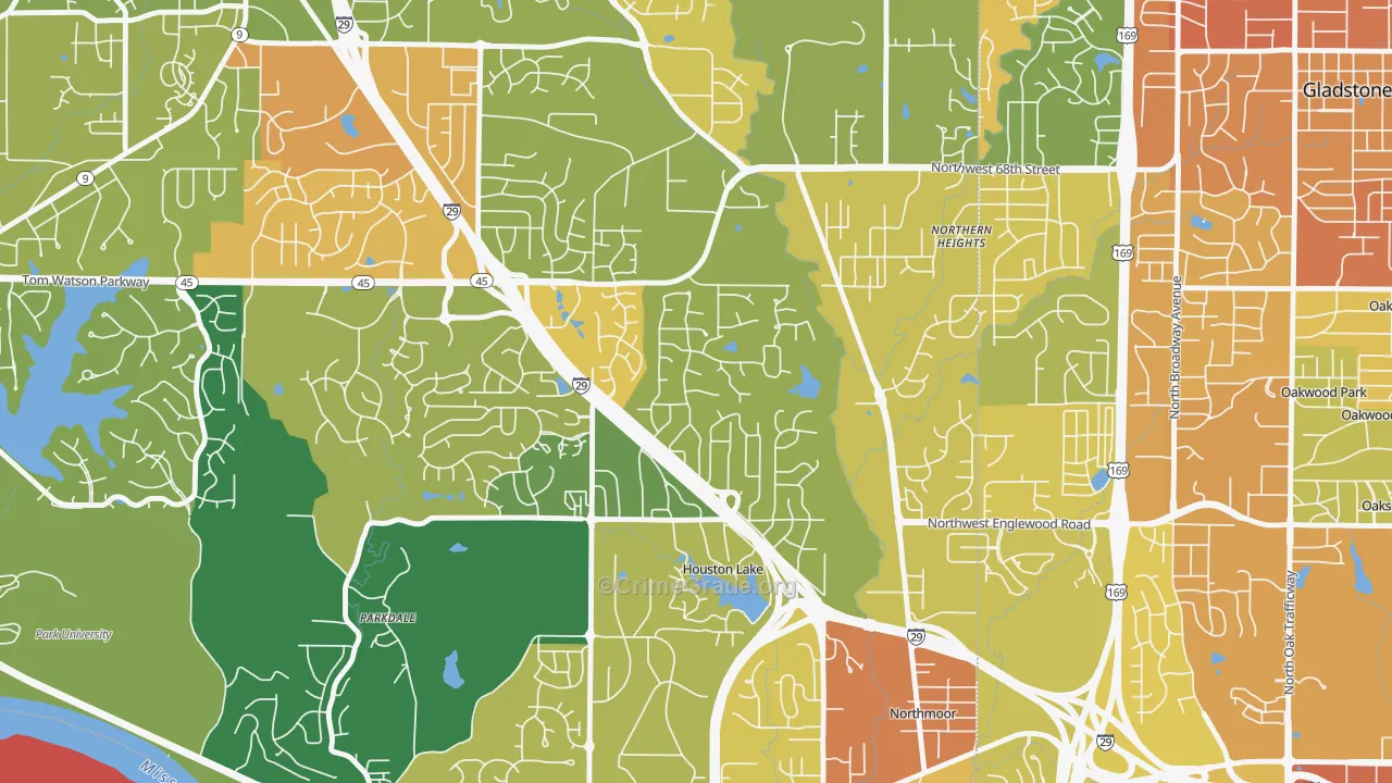 Breen Hills, Kansas City, MO Map of Vandalism Rates