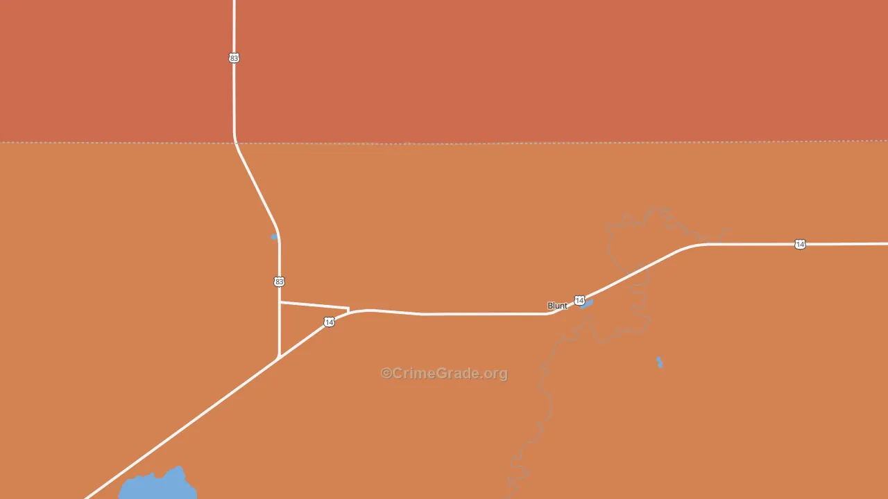 Bretton, SD Map of Vandalism Rates