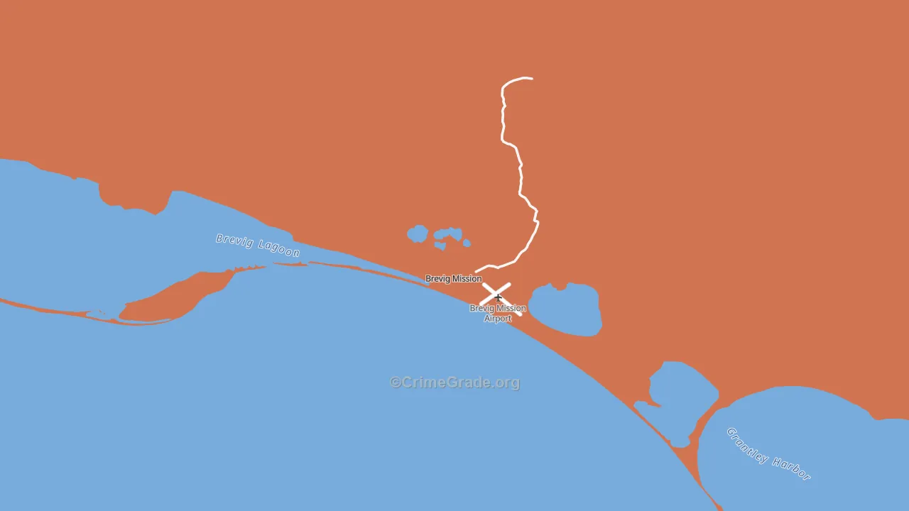 Brevig Mission, AK Map of Vandalism Rates