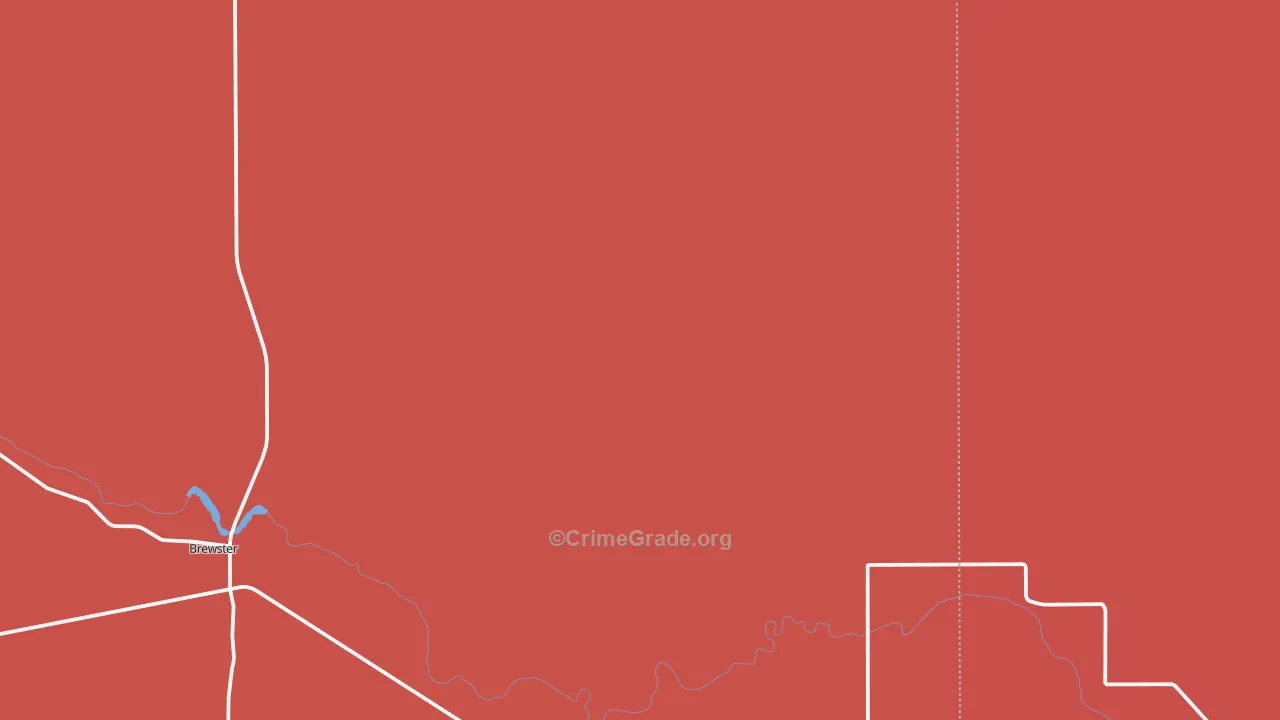 Brewster, NE Map of Vandalism Rates