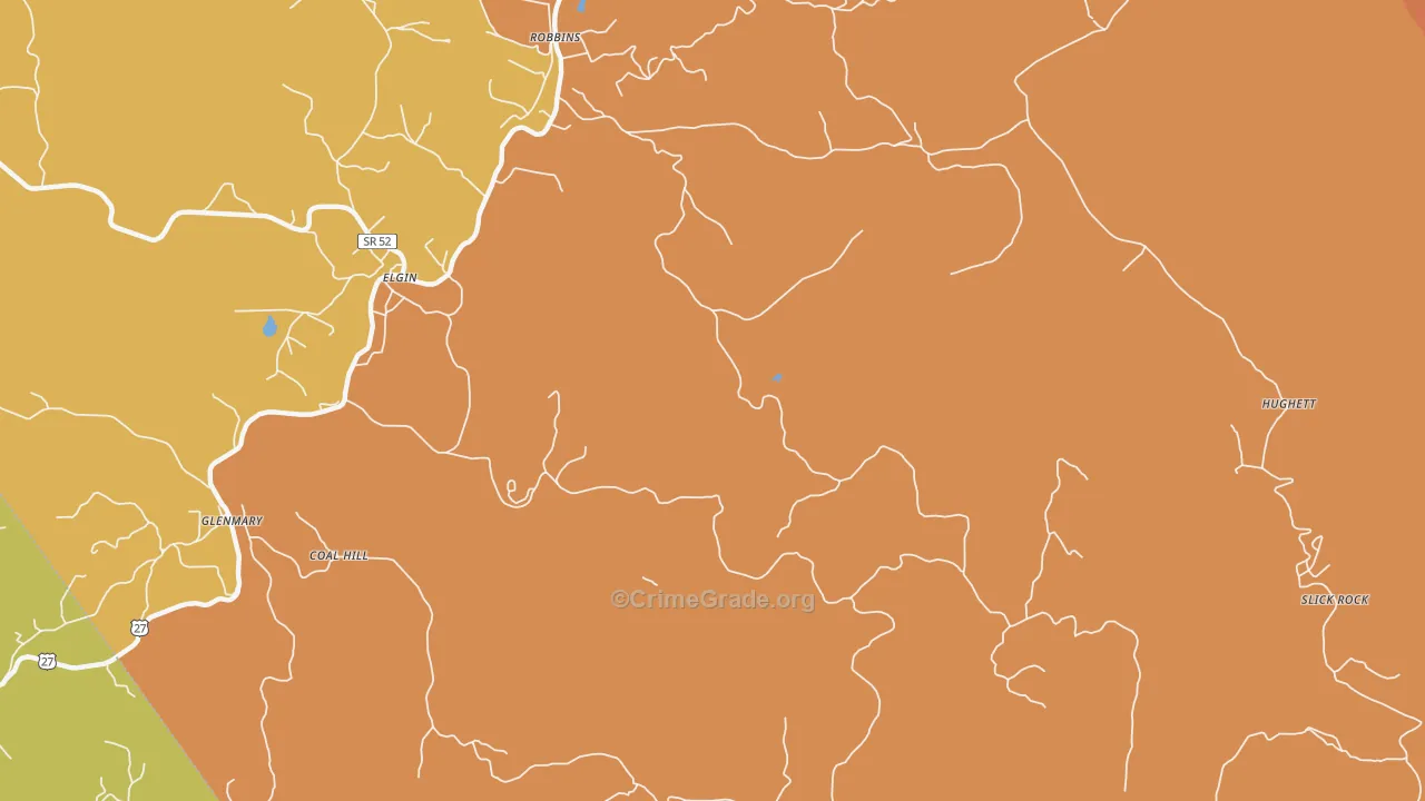 Brewstertown, TN Map of Vandalism Rates