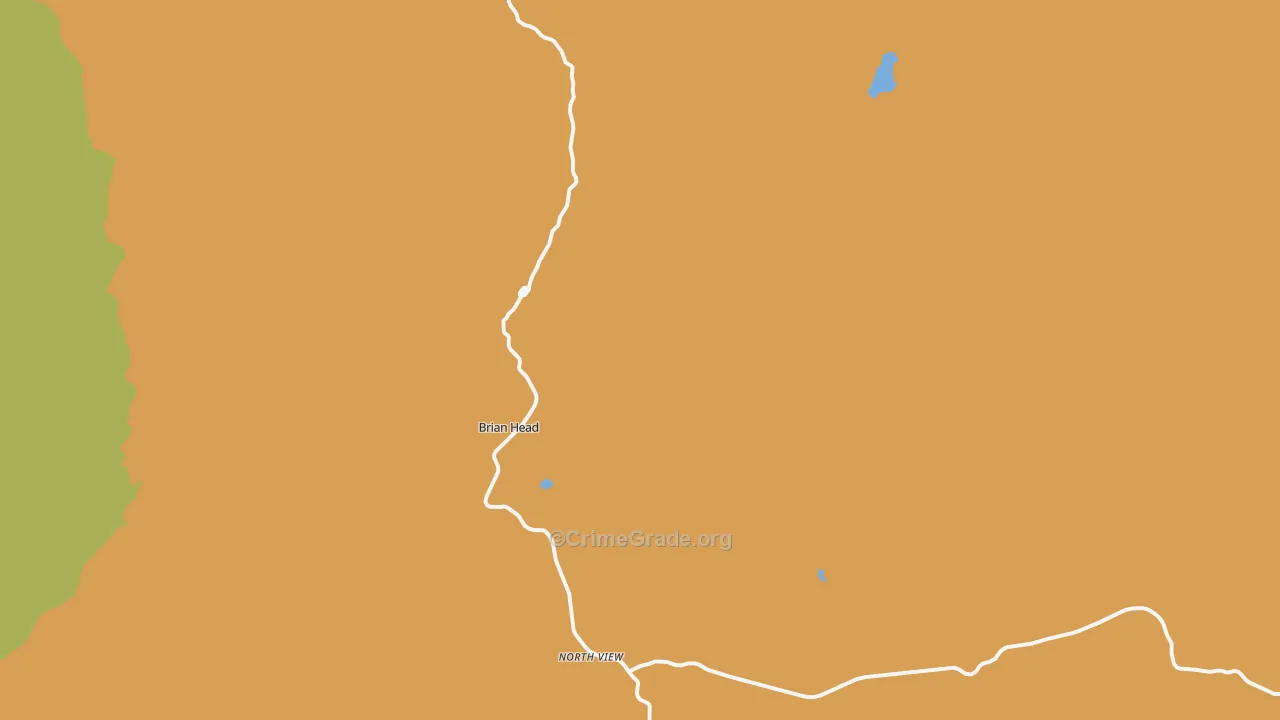 Brian Head, UT Map of Vandalism Rates