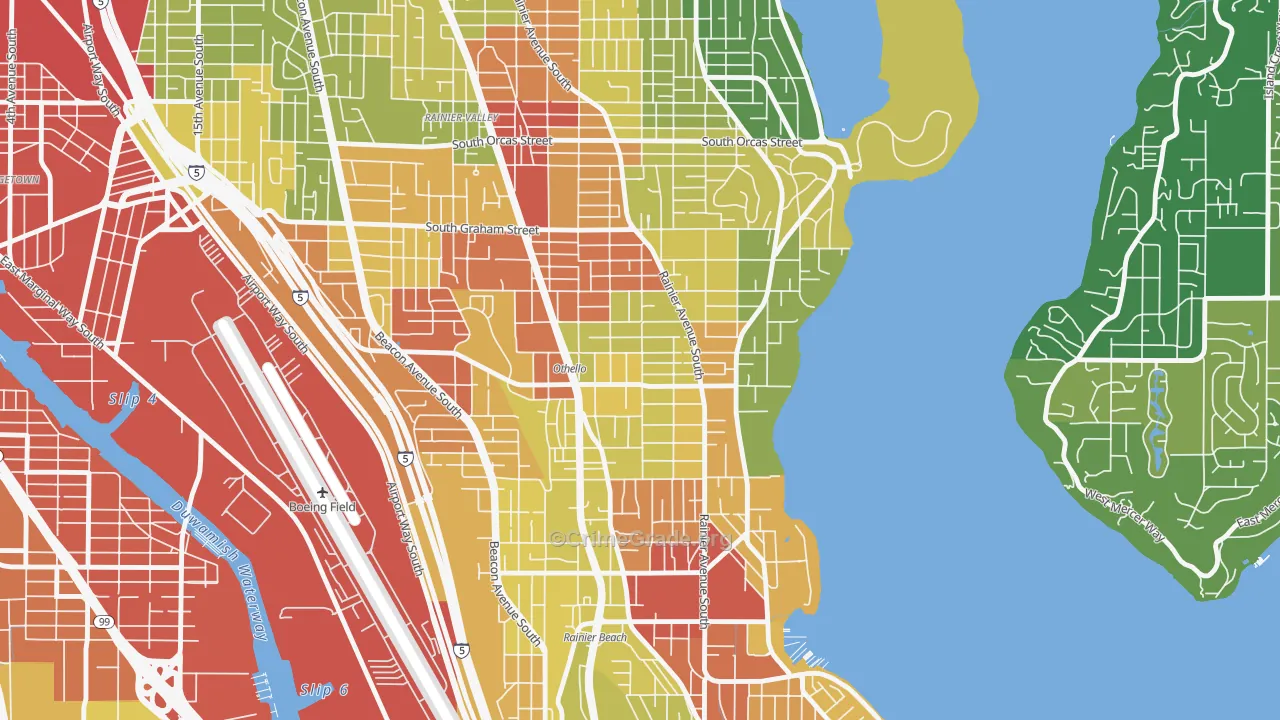 Brighton, Seattle, WA Map of Vandalism Rates