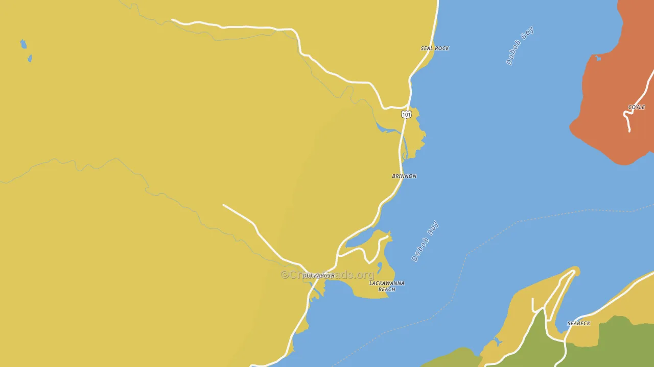 Brinnon, WA Map of Vandalism Rates