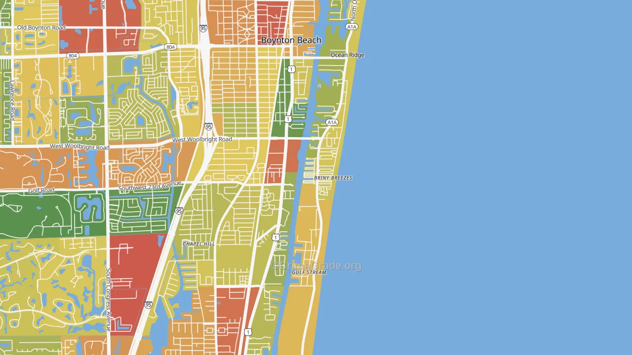 Briny Breezes, FL Map of Vandalism Rates