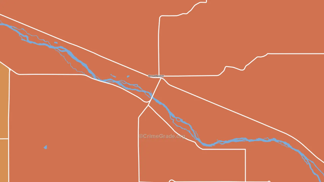 Broadwater, NE Map of Vandalism Rates