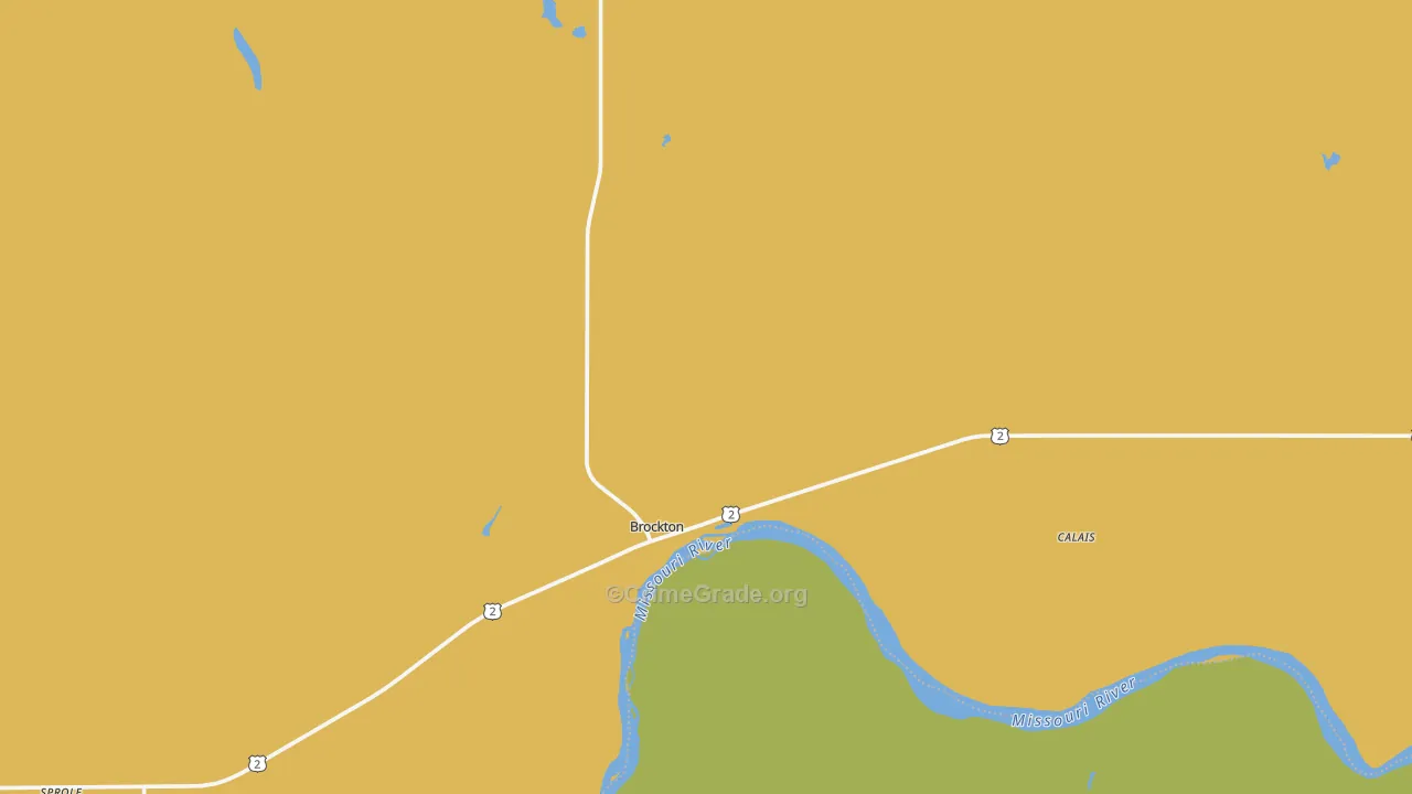 Brockton, MT Map of Vandalism Rates