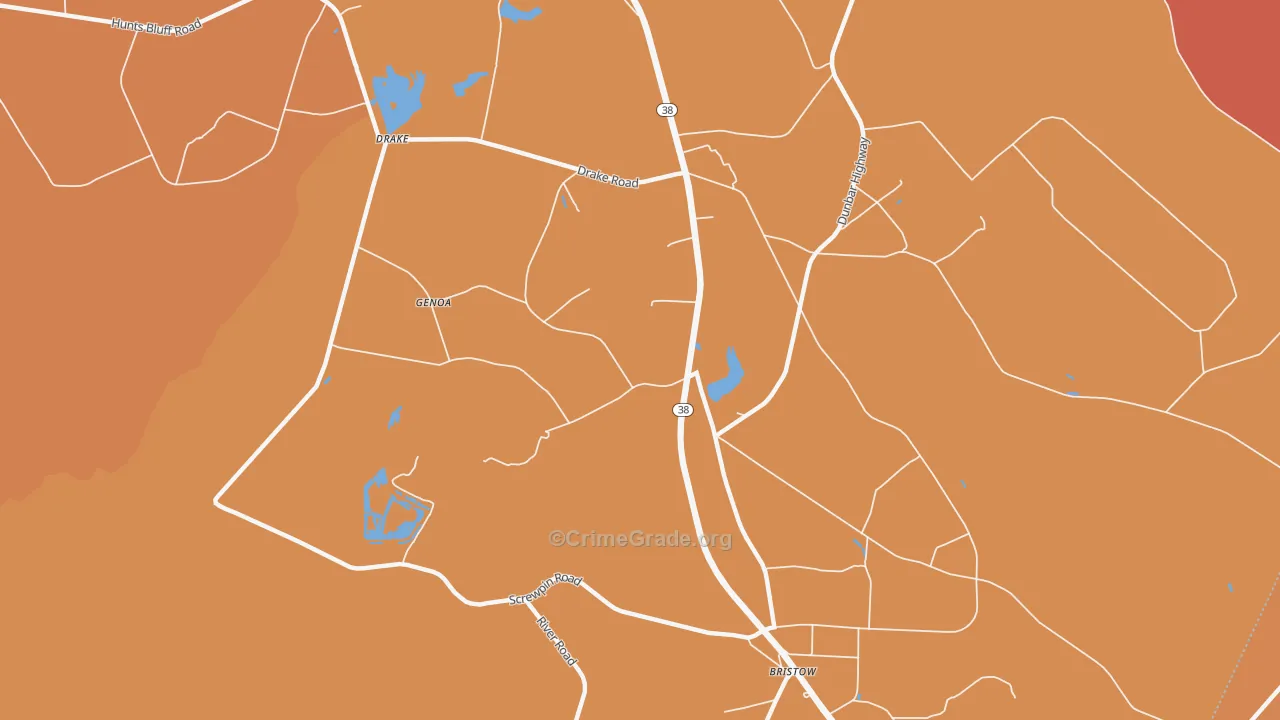 Brownsville, SC Map of Vandalism Rates