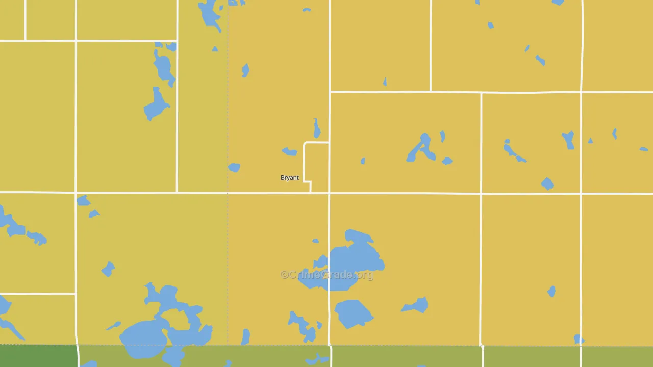 Bryant, SD Map of Vandalism Rates