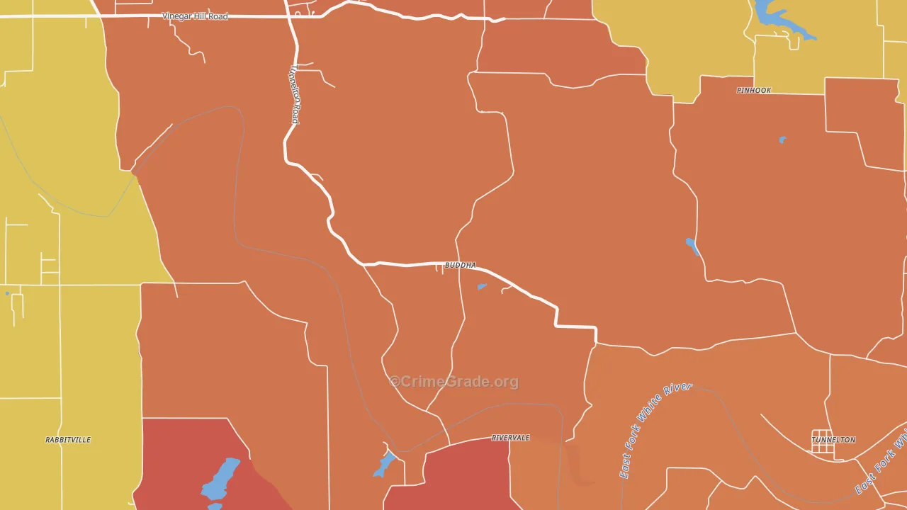 Buddha, IN Map of Vandalism Rates