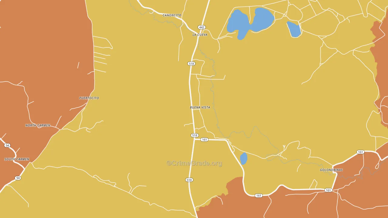 Buena Vista, NM Map of Vandalism Rates