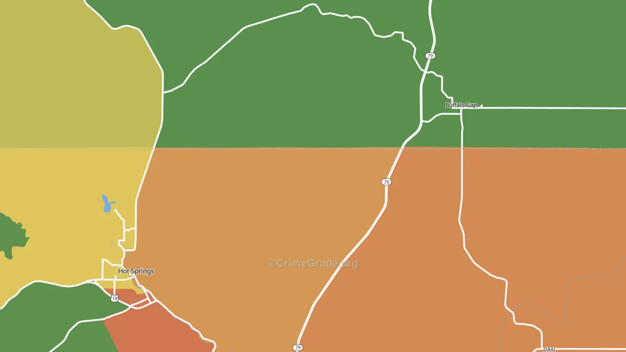 Buffalo Gap, SD Map of Vandalism Rates