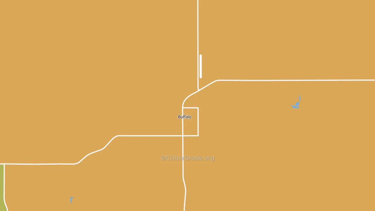 Buffalo, OK Map of Vandalism Rates