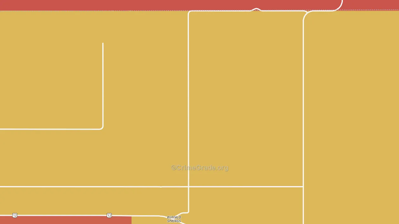 Buffalo Springs, ND Map of Vandalism Rates