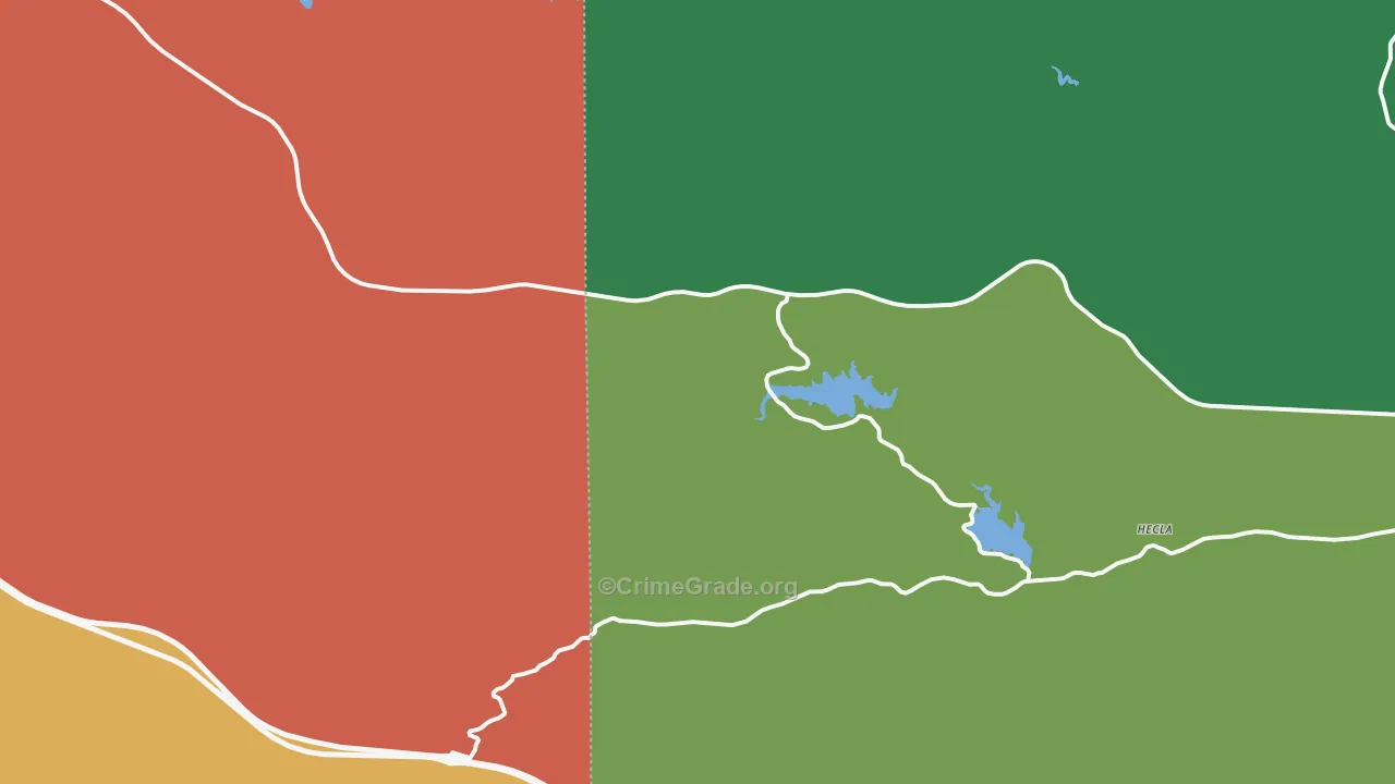 Buford, WY Map of Vandalism Rates