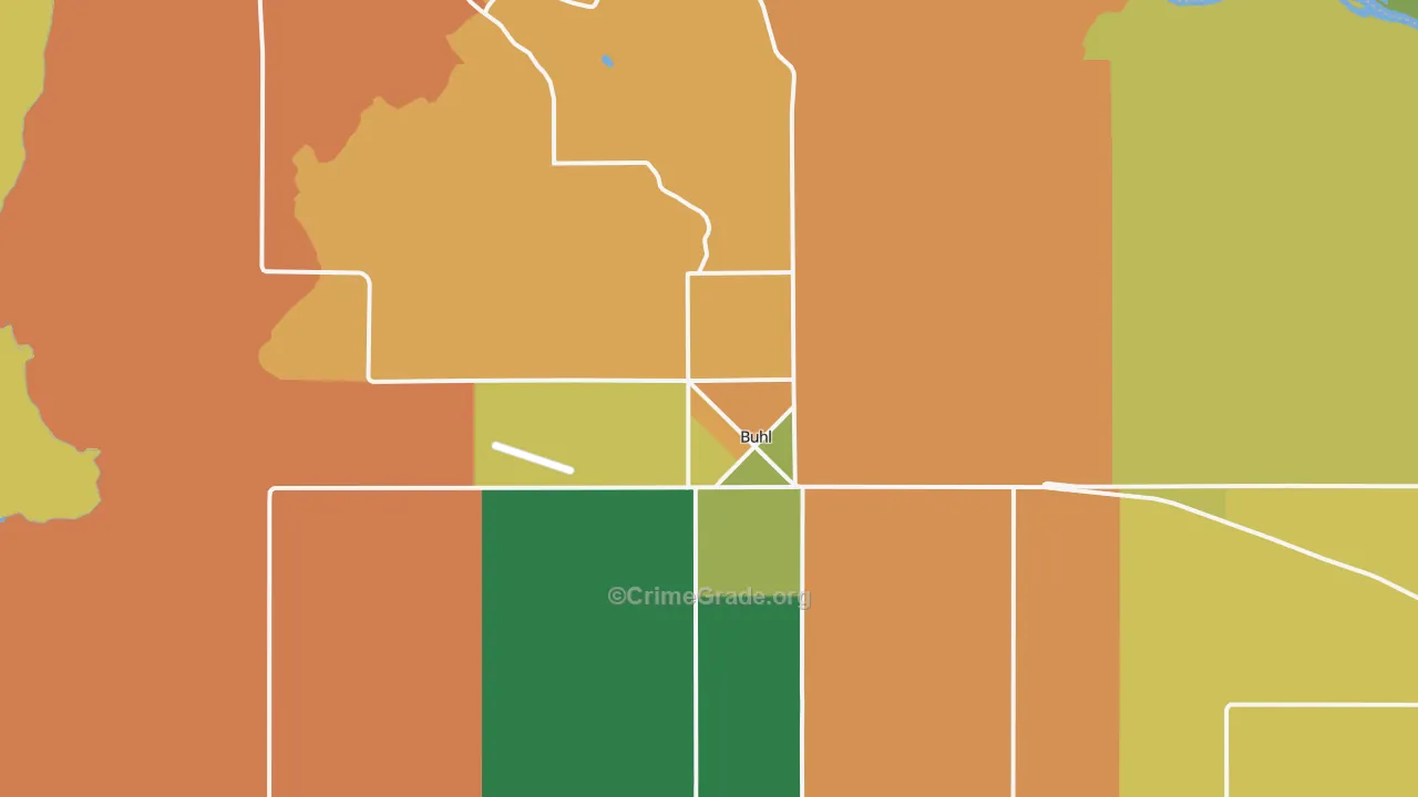 Buhl, ID Map of Vandalism Rates