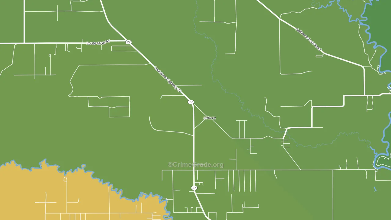 Buhler, LA Map of Vandalism Rates