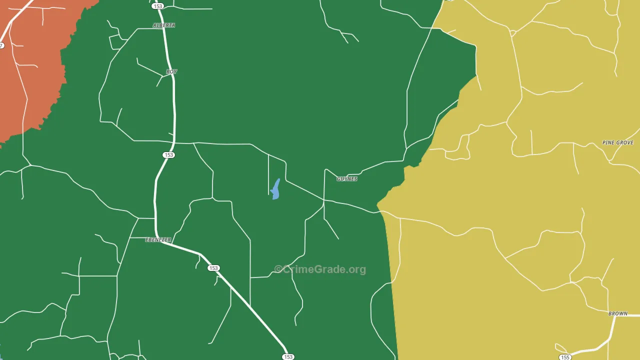 Burkplace, LA Map of Vandalism Rates