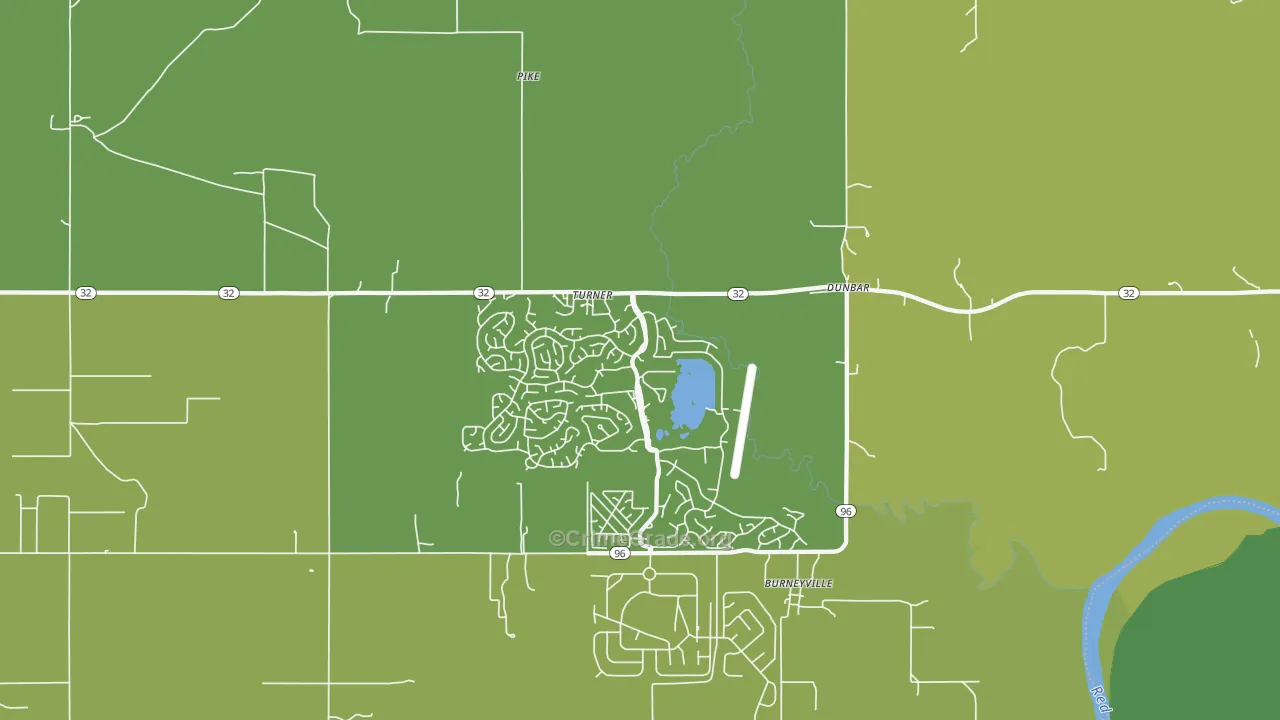 Burneyville, OK Map of Vandalism Rates