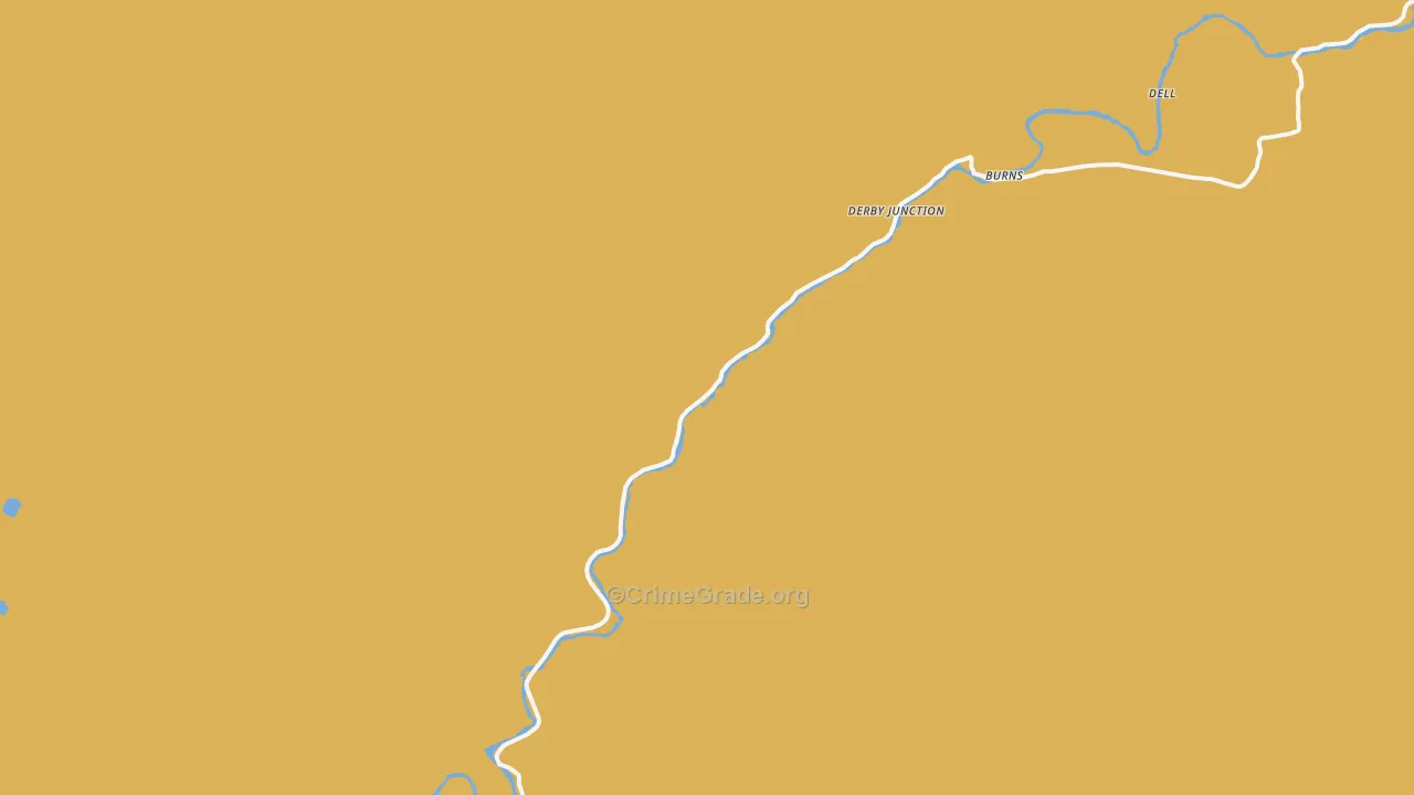 Burns, CO Map of Vandalism Rates