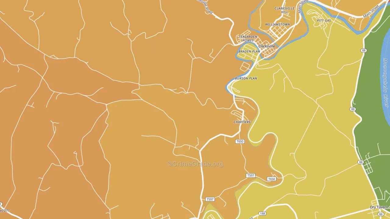 Burson Plan, PA Map of Vandalism Rates