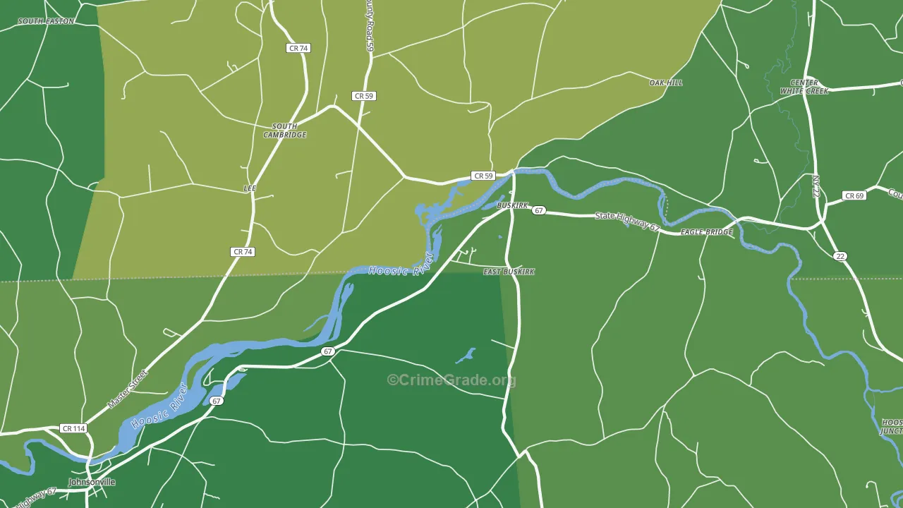 Buskirk, NY Map of Vandalism Rates