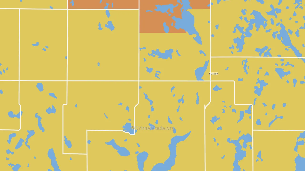Butler, SD Map of Vandalism Rates