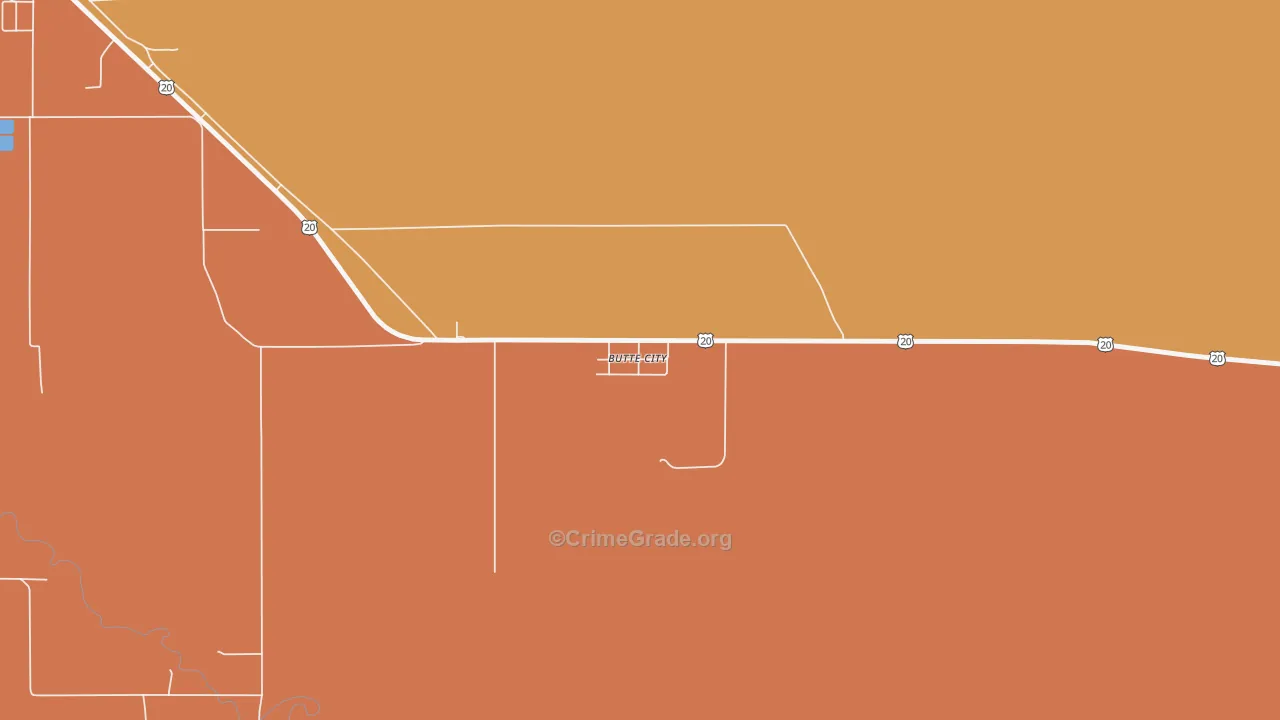 Butte, ID Map of Vandalism Rates
