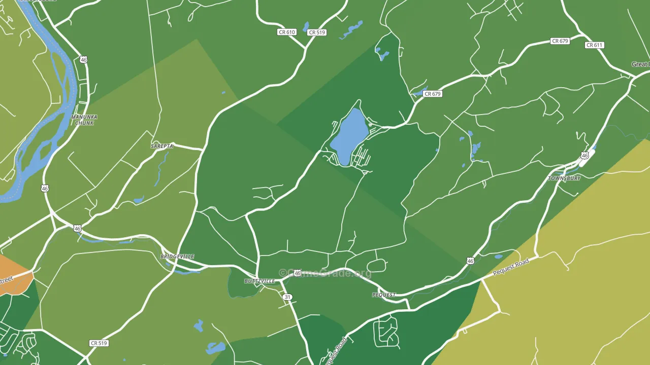 Buttzville, NJ Map of Vandalism Rates