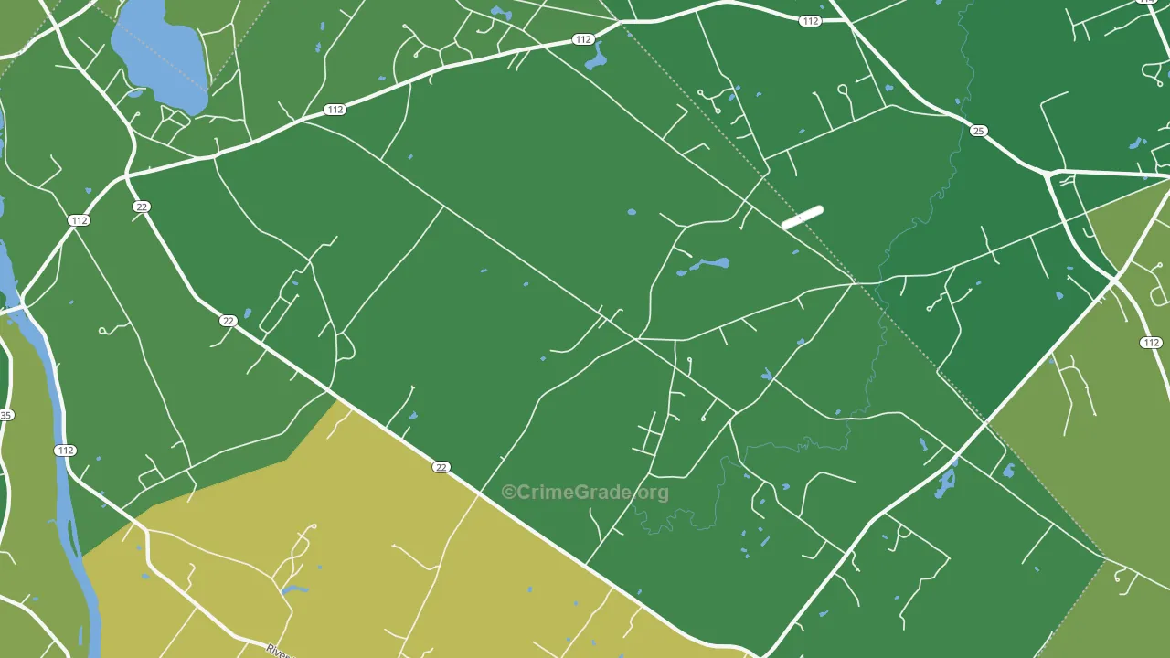 Buxton Center, ME Map of Vandalism Rates